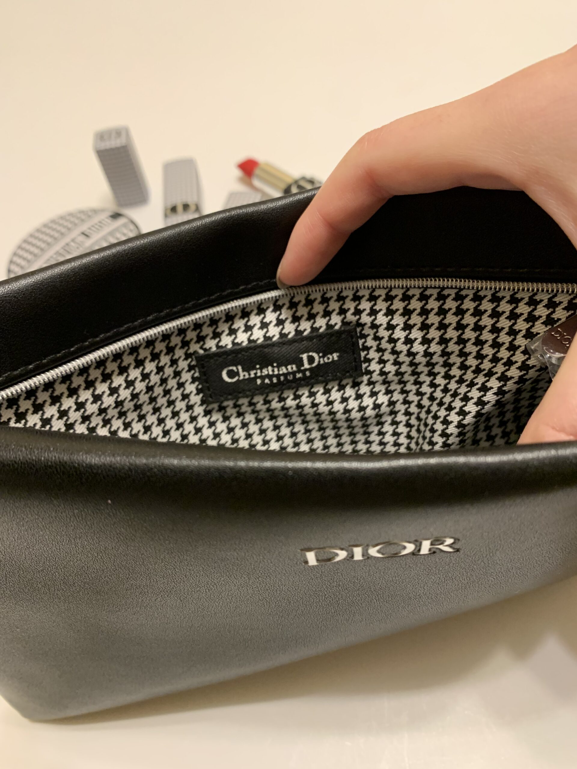 新品】Dior ディオール ノベルティ ポーチ 黒 - ポーチ/バニティ